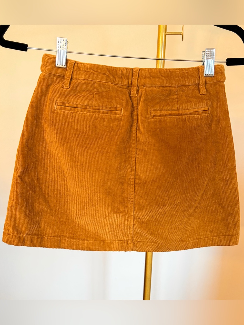 J. Crew Crewcuts Girls Corduroy Mini Skirt w/ Pockets in Saddle Brown Size 12 - Picture 2 of 9